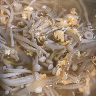 えのきともやしの中華風たまごスープ♡